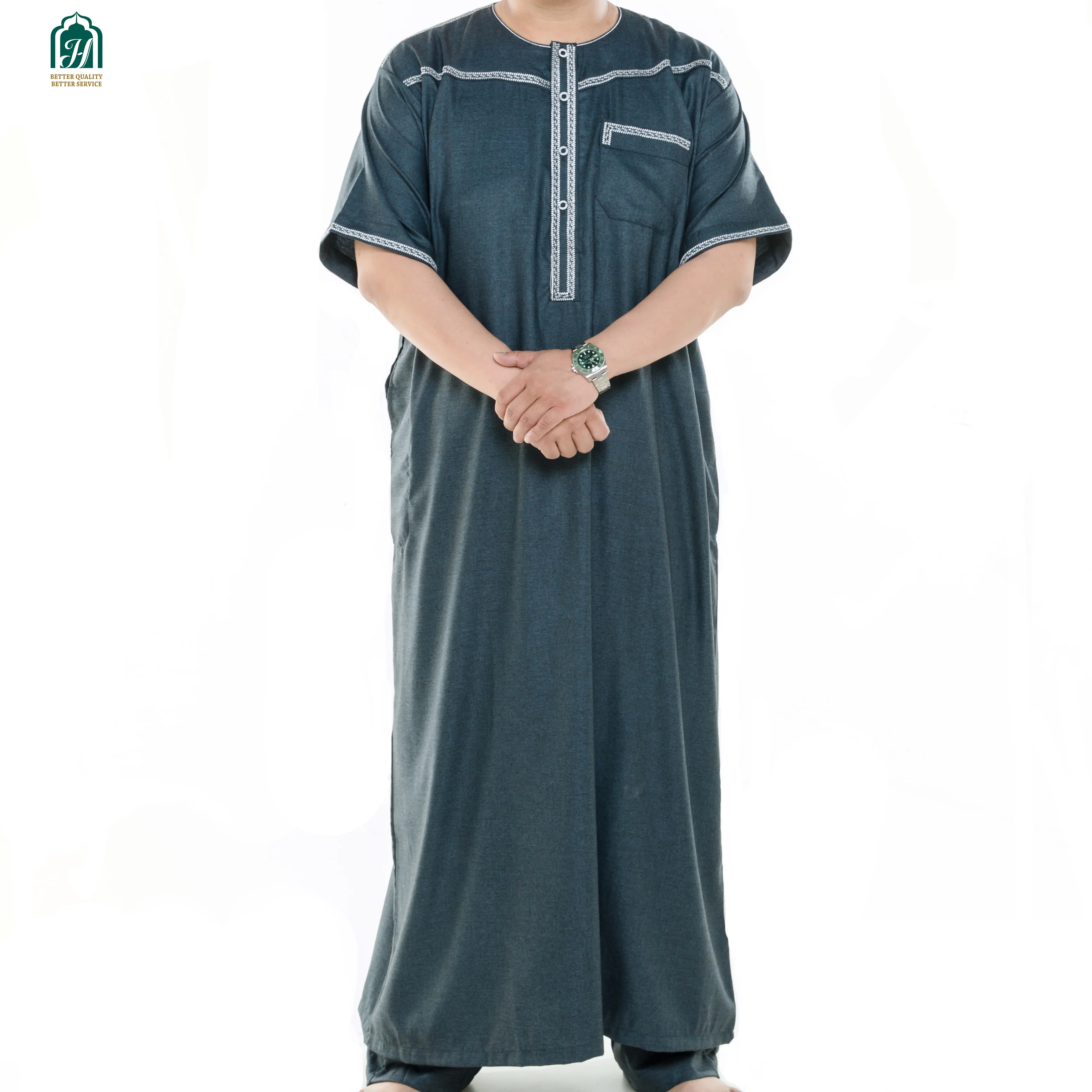 

Fashionable men islamic clothing muslim thobe hooded long sleeve letter printed robe abaya islam, Customers' requirements