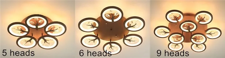 Modern new design creative led ceiling light black simple led light for living room lamp surface mounted lighting