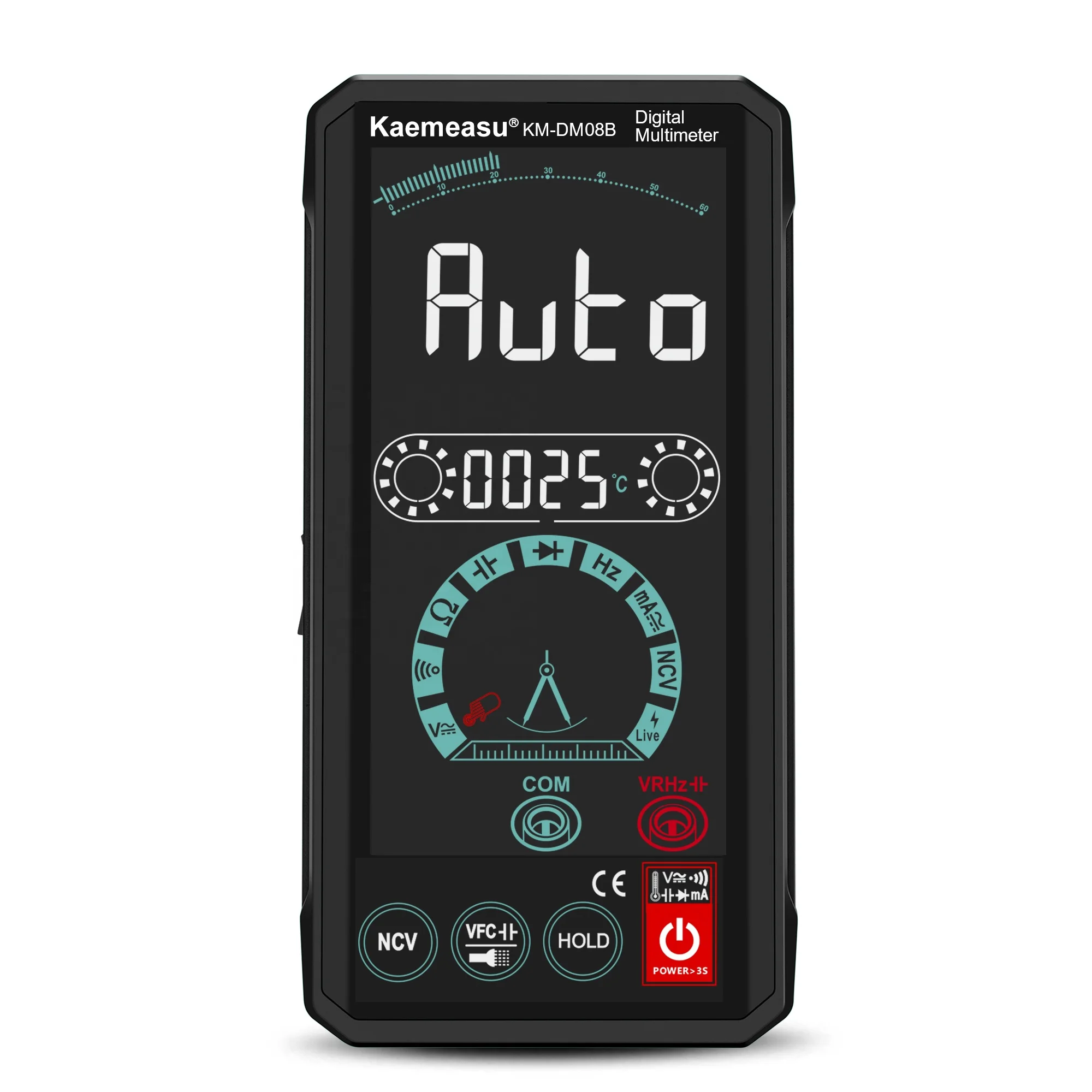 Intelligent Voice automatic multimeter LCD Color Display NCV ture rms smart multimeter 1000v digital multimeters