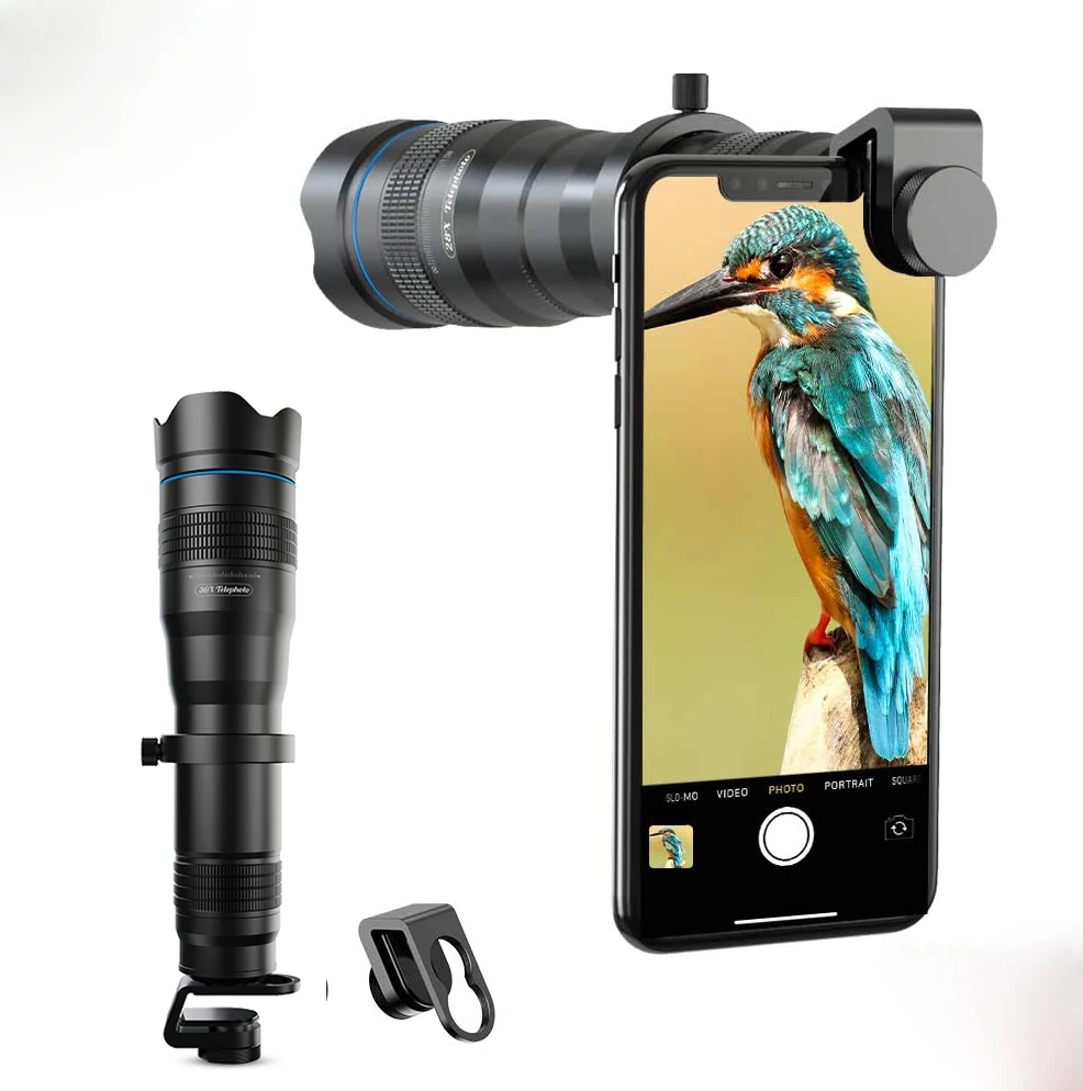 

Clip Phone Lens Camera 36X HD Telescope Monocular Zoom Telephoto Lens for Smartphone Iphone Sumsung Android