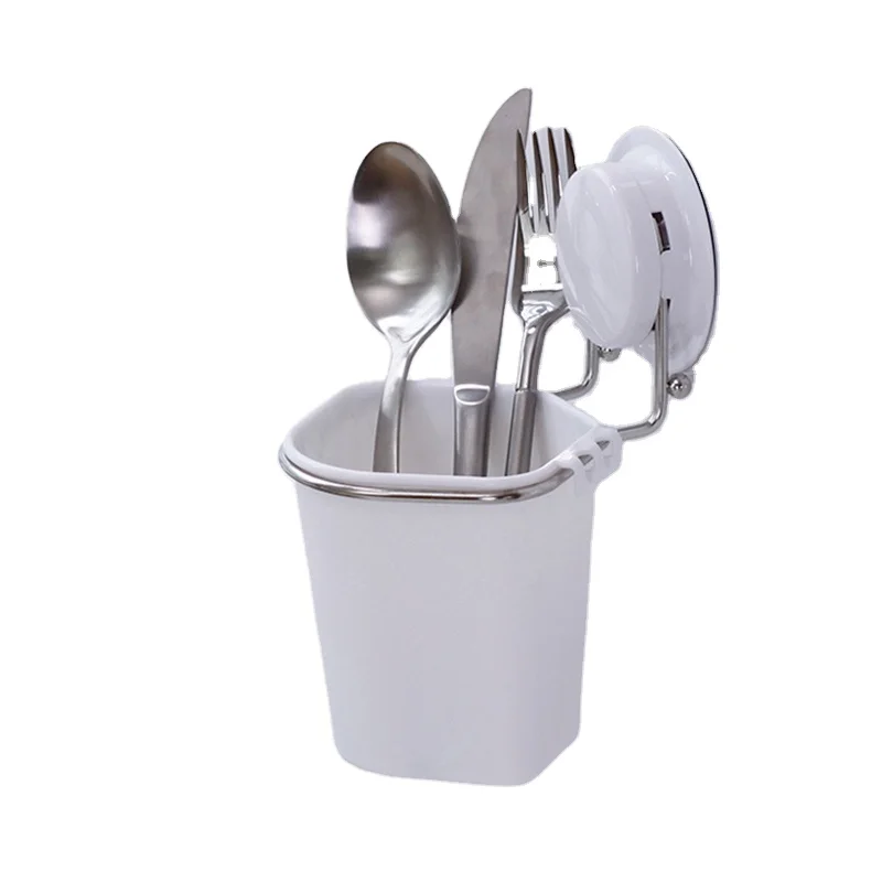 

Hot Selling Wall Suction Cup Kitchen Dish Drainer Restaurant Cutlery Holder, Customized color