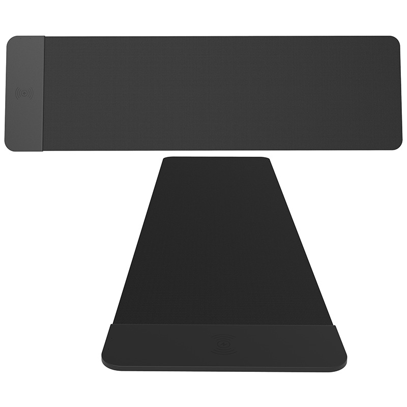 

QI Hot Large Leather Phone Holder Desk Pad Mouse Pad Wireless Charger Mat