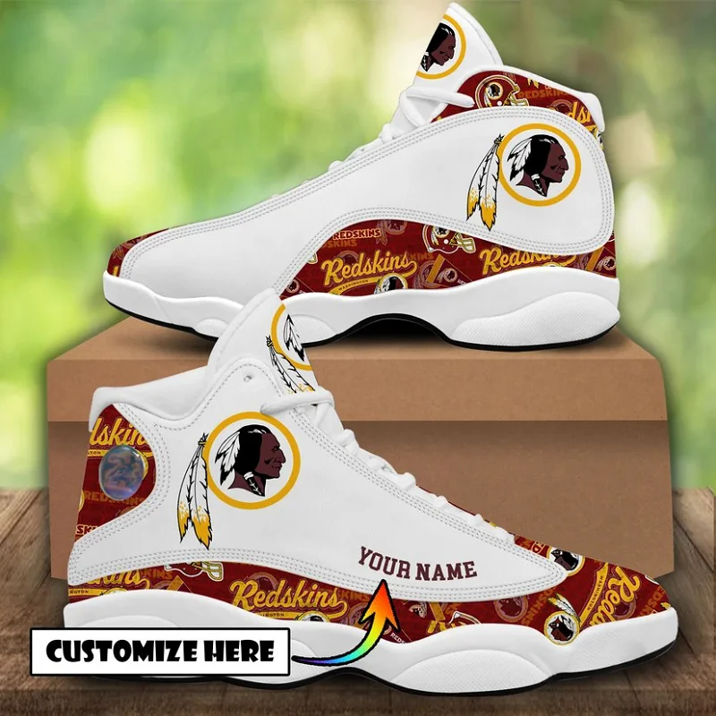 

Wholesale New Redskins Custom Print Logo Design Sneakers Fashion Sport Sneaker Unisex Breathable Team Casual Shoes