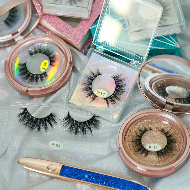 

Custom Eyelash Packaging Box Waterproof 25mm False Eyelashes Vendor 3d Mink Lashes