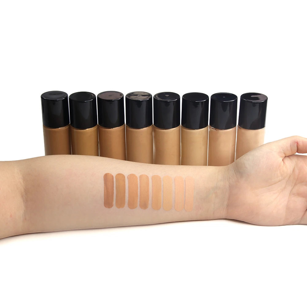 

Private Label Best Full Coverage Concealer Cream Oil Free Waterproof Matte Makeup Liquid Foundation for Black Women Dark Skin