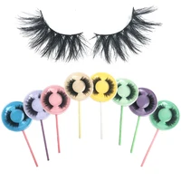 

Lollipop False Eyelashes Wholesale Price High Quality 3D Customize Logo Silk Hande Made Soft 3D Mink Eyelashes Fake Lashes