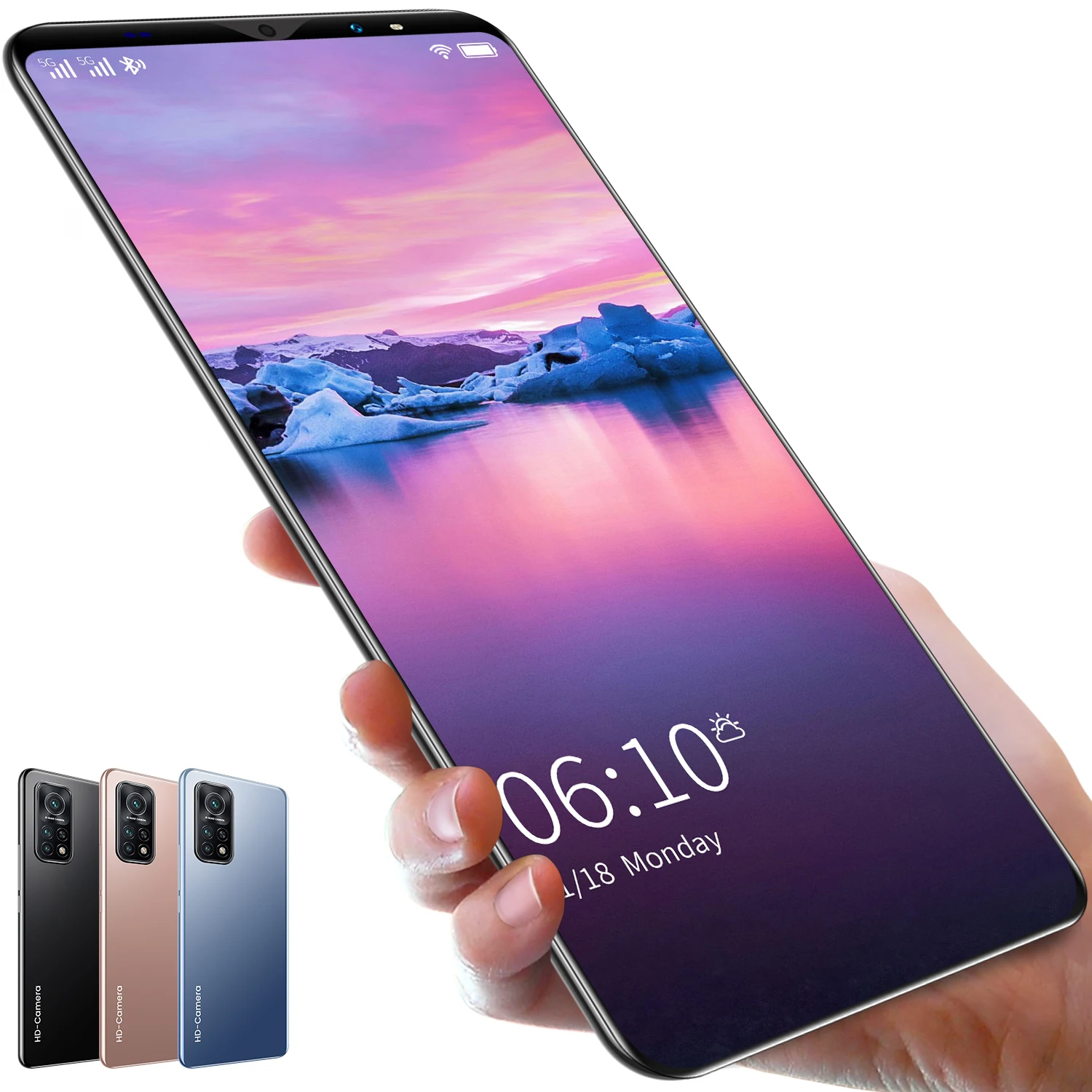 

Mobile phone M10T Pro latest dual card dual standby 5.8inch HD large screen supports 5g face to unlock Android 10.0 mobile