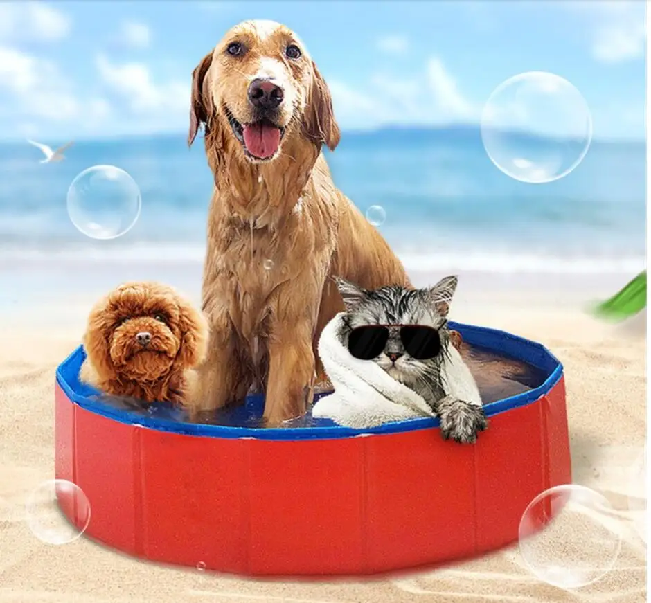 

Dog Swimming Pool Foldable Pet Pool Bath Swimming Tub Bathtub Pet Collapsible Bathing Pool for Dogs Cats Kids Drop Shipping