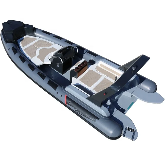 

23.3ft Luxury RIB Hypalon Inflatable Fishing Rowing Boat with 200HP Engine for Sale, Optional