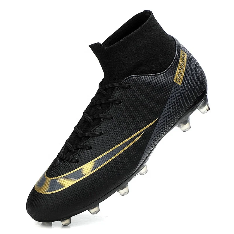 

Wholesale Fashion High Top Style Breathable Outdoor Sport Shoes Football Soccer Boots Shoes