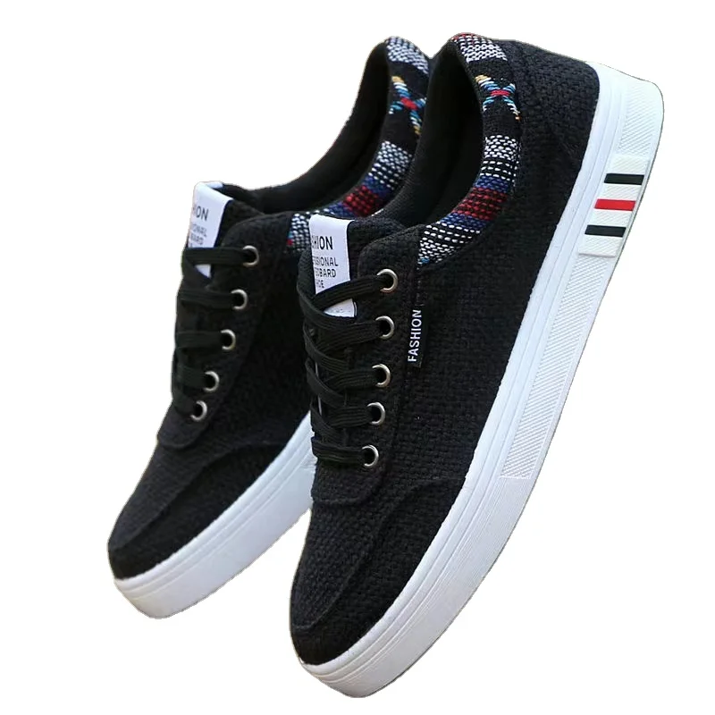 

Wholesale Custom Spring Sneakers Trend Canvas Shoes Breathable Linen Shoes