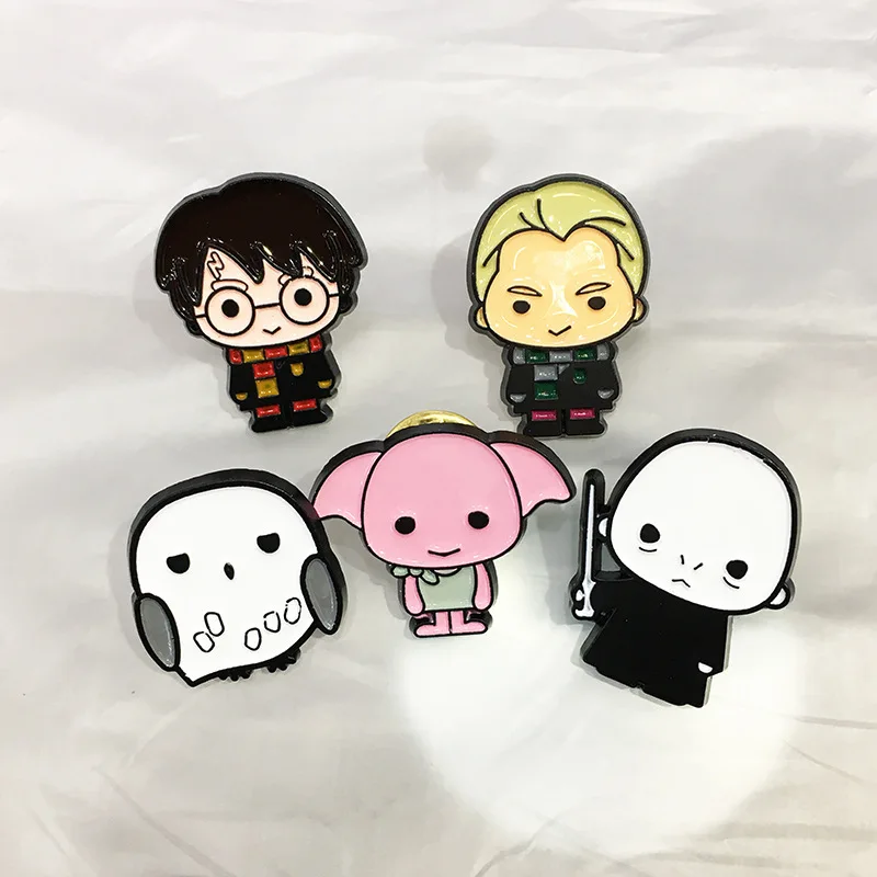

Cartoon brooch alloy brooch mini cartoon character Q version brooch China jewelry factory, As picture