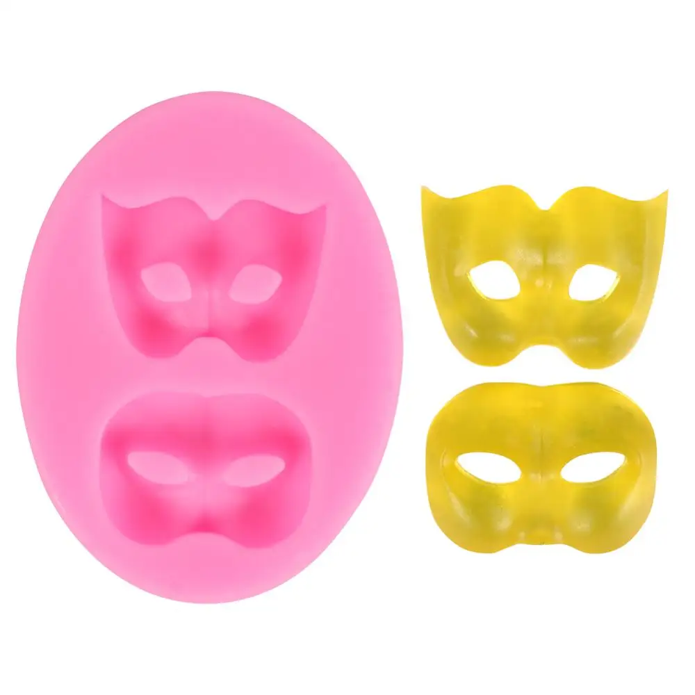 

Halloween Party Fondant Silicone Tools Mask Silicone Mold Chocolate Decor Silicone Mold For Baking