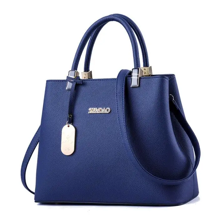 

Big size Stock New Fashion Handbag pu Leather Bags Women shopping Hand bags For Lady, Customizable