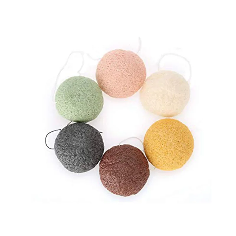 

Factory Price 100% Pure Natural Luxury Skin Care Private Label Organic Face Cleaning Facial Cosmetic Sponge Konjac, Multiple colors