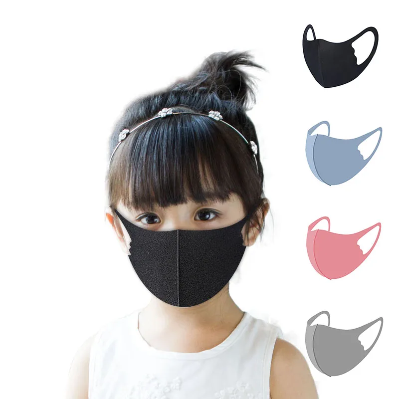 

Wholesale Amazon hot sale Cheap Kids children baby sports 3D Fashion reusable washable black face mask with custom printed logo, Black/grey/blue/pink/yellow