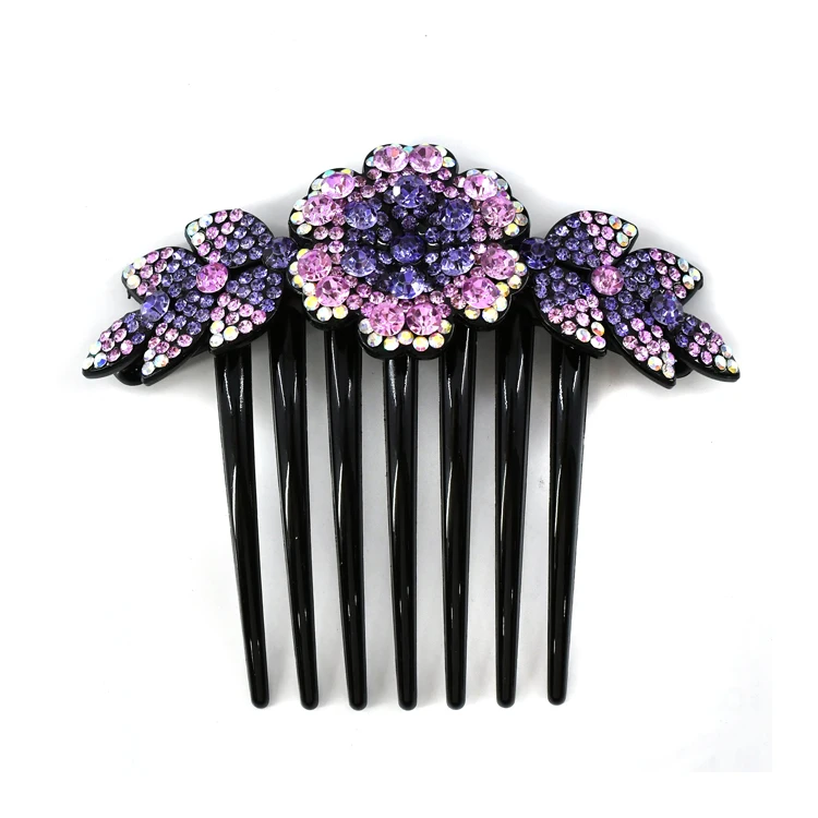 Fashion Design Seven Tooth Hair Styling Ornament Elegant Rhinestone Comb  Flowers Shape Crystal Hair Comb - Buy Seven Tooth Hair Styling  Ornament,Elegant Rhinestone Comb,Flowers Shape Crystal Hair Comb Product on  