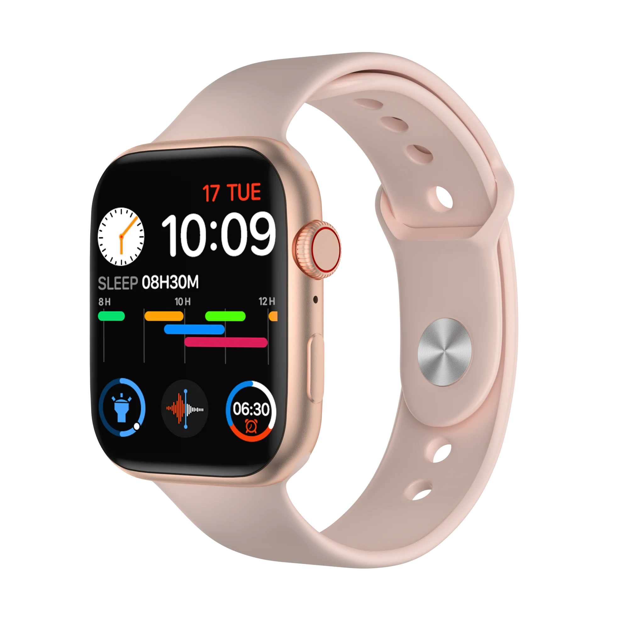 

Upgrading Smart Watch Fk88 Seri 6 1.78 Hd Screen Rotary Button Bt Call Message Heart Rate Monitor Pedometer Fk88 Smartwatch, Black white sliver pink
