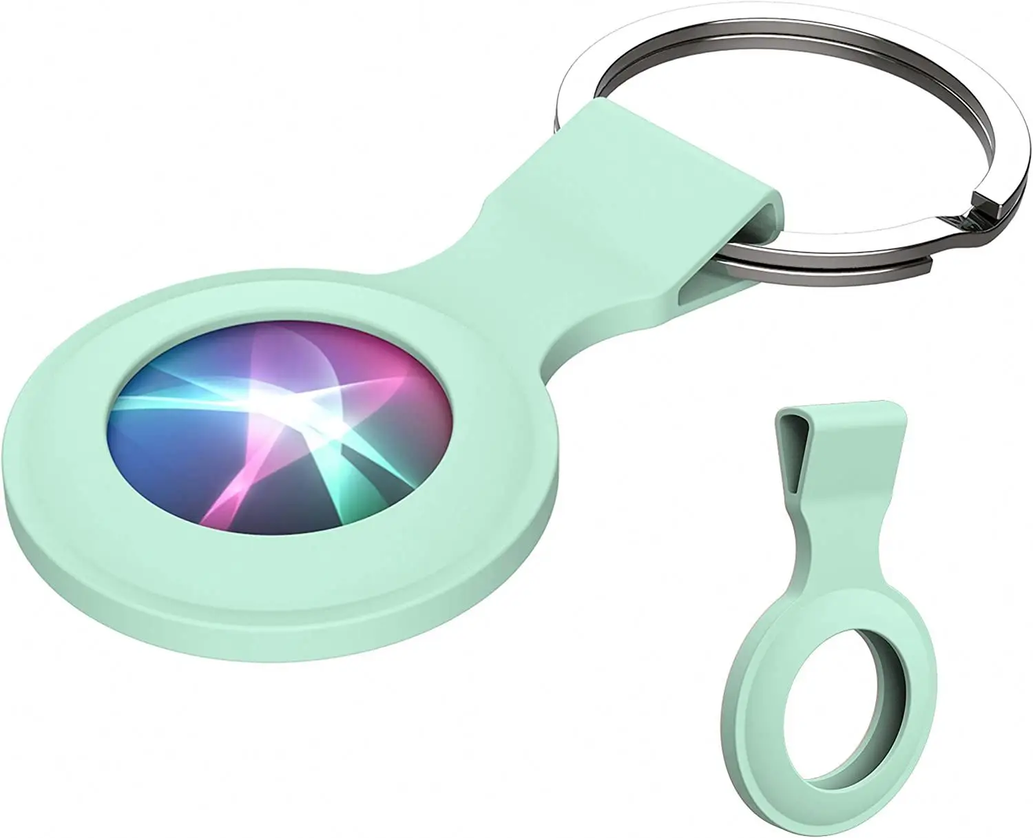 

Protective Cover Silicone Airtag Holder Pet Dog Collar Wallet Keychain Tracker Case For Apple Airtags, Six colors