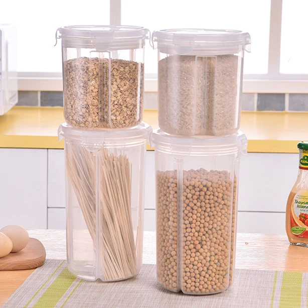 

Detachable Grid Keeping Fresh Dry Food Kitchen Organizer Food Storage Container