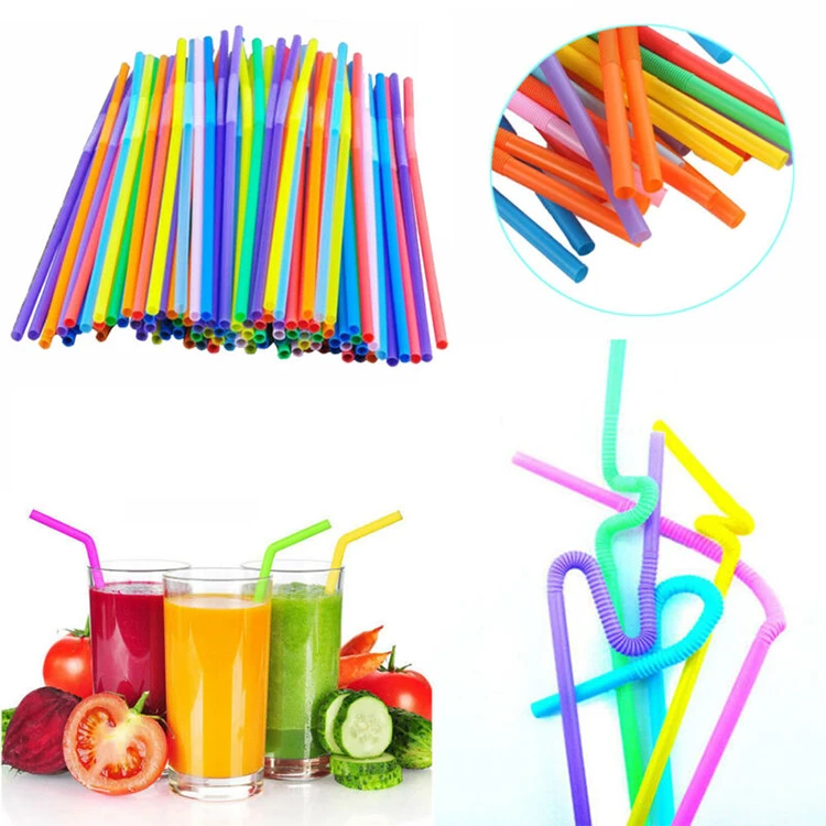Extra Long Flexible Juice Plastic Drinking Straws For Party Bar Buy