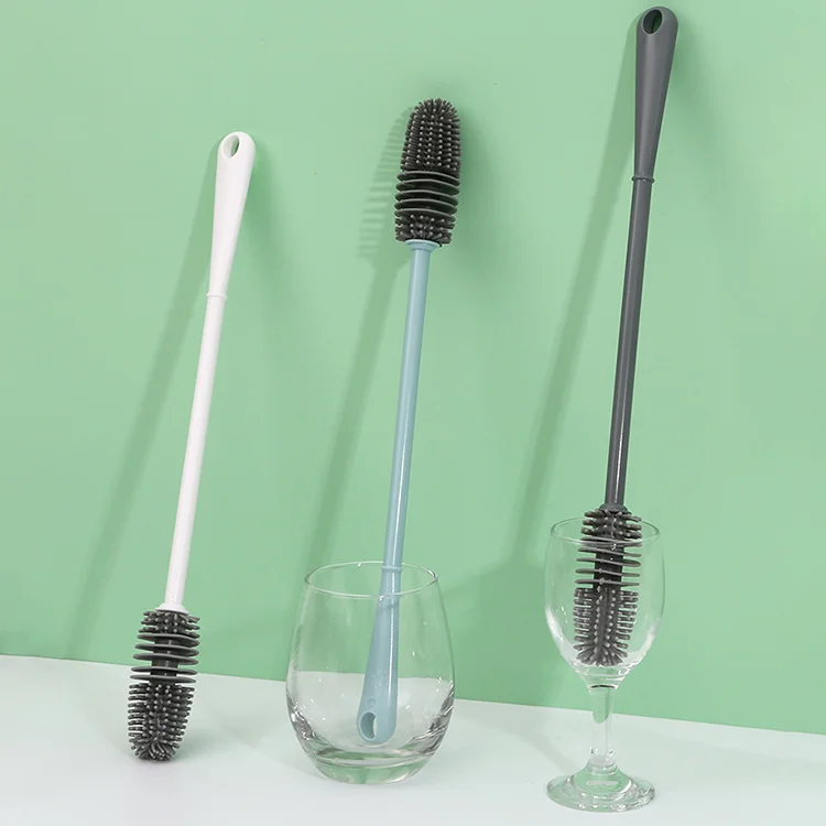 

New Design Deep Cleaning Long handle Bottle Brushes Cleaning Tools, Pink,green , grey