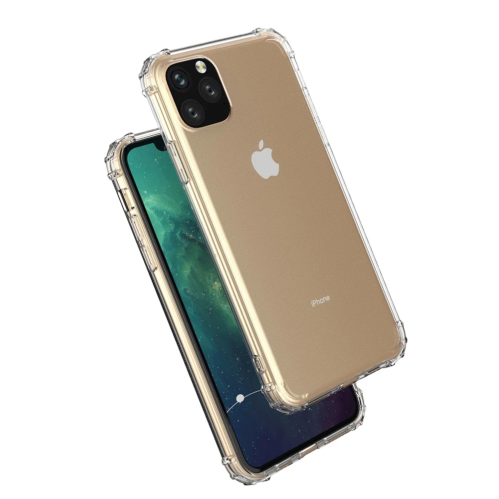 

Logo Customize Clear TPU Phone Cover Phone Accessories Anti-Drop For XiaoMi For iPhone XS Max, Rose gold, clear white, grey