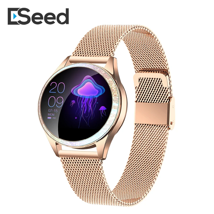 

2021 Luxury Fashion Sports KW20 KW10 Lady Smartwatch BT Blood Pressure Pedometer Heart Rate Detection Women Smart Watch