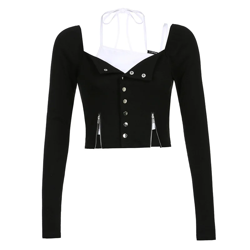 

Best casual style ladies Black Long Sleeve 44 ladies t-shirt