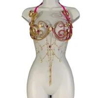 

Trinidad costume beaded jewel carnival wire bra