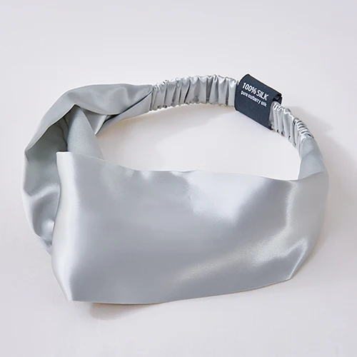 

New Arrival Women Accessories Real Silk Headband Facial Silk Braided Headbands