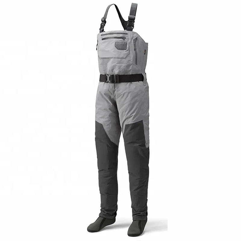 

sealer hunting waterproof nylon simms breathable fly neoprene chest fishing waders pants, Gray