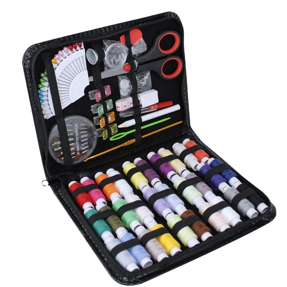 

Fashion Bag Sewing Kit Christmas gift Home My first sewing kit Travel Home Sewing Kit for family, Black