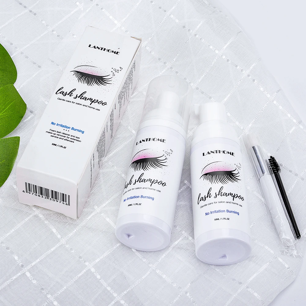 

Private Label 50ml Lash Cleanser Eyelash Foam Cleanser Natural Eyelash Extention Shampoo Own Logo