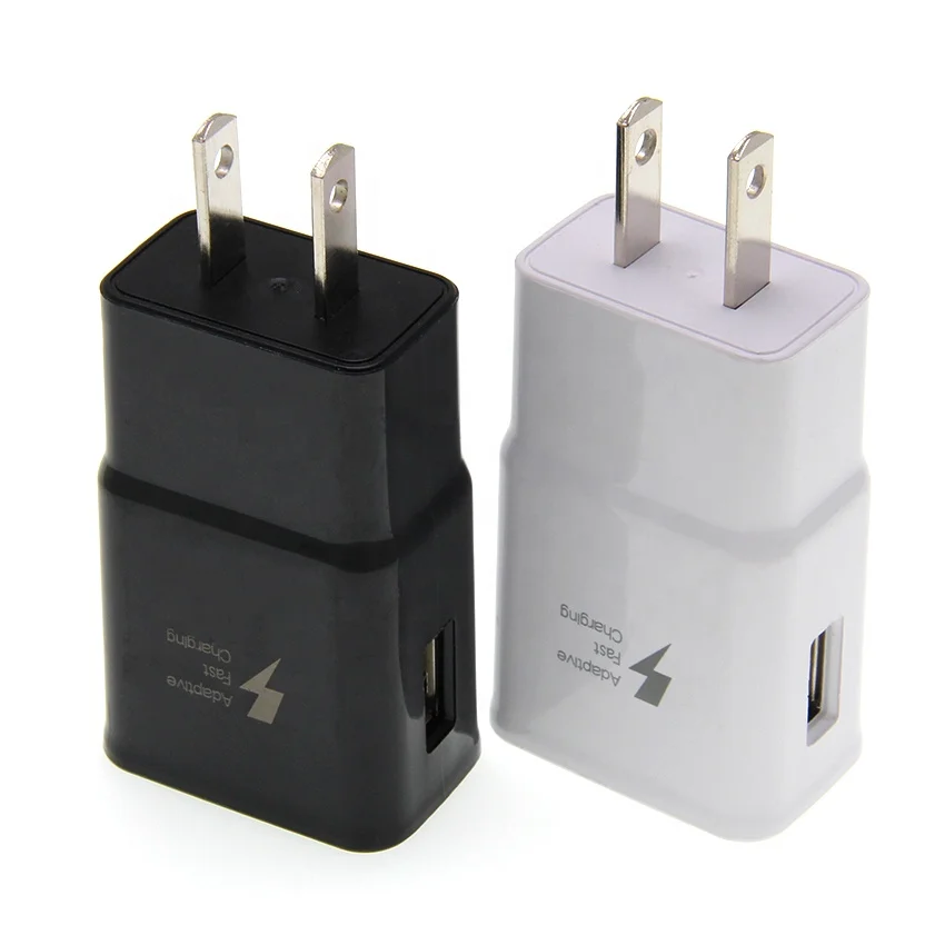 

9V 1.67 A 5V 2A USB Wall Charger US Plug Adaptive Fast Charging For Samsung S6 S8 S10 for iPhone Xiaomi Power Adapter, Black white