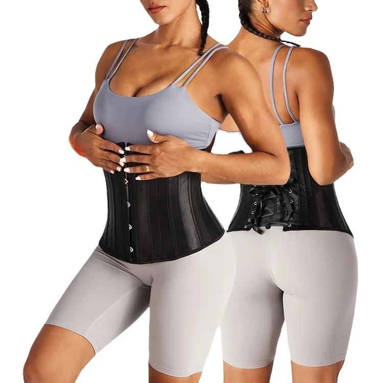 

High quality black neoprene waist trainer women corset slimming belt for loss weight