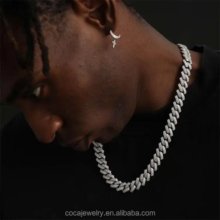 

6 USD SHIPPING miami custom iced out hip hop big cz gold plated chaine cadenas cuban cuban link chains necklace for men women, Gold platinum