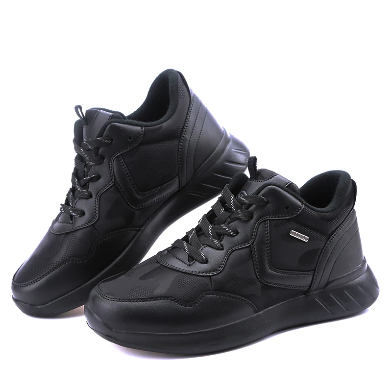 

Winter Men's Shoes High Top Men Tooling Boots Work Plush Warm Cotton Shoes Snow Boots