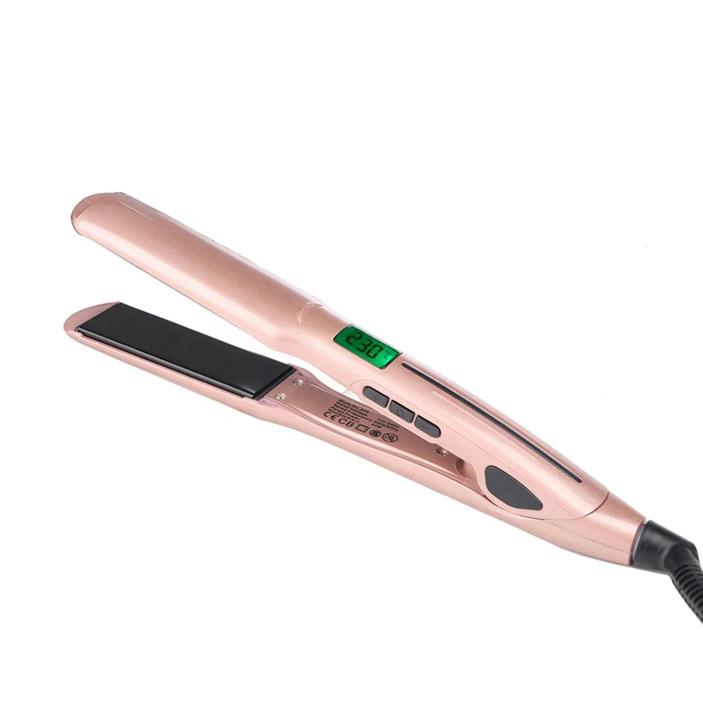 

3 temperature settings Tourmaline ceramic hair Straightening Irons, White/black/pink/brown/customized