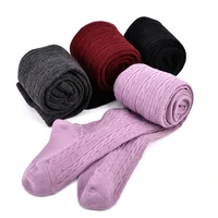 

Top Quality Little Girls Cotton Tight Pantyhose Knitting Pure Color Legging Stocking