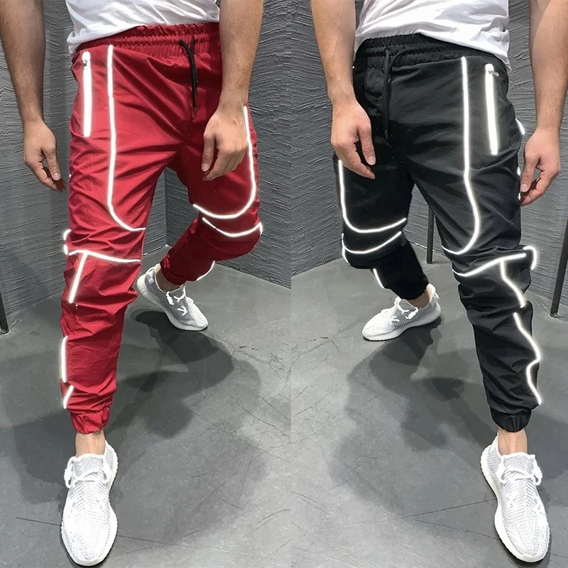 

YD Street fashion fall trouser tactical jogger multi pocket reflective athletic wear hip hop men's casual cargo pant