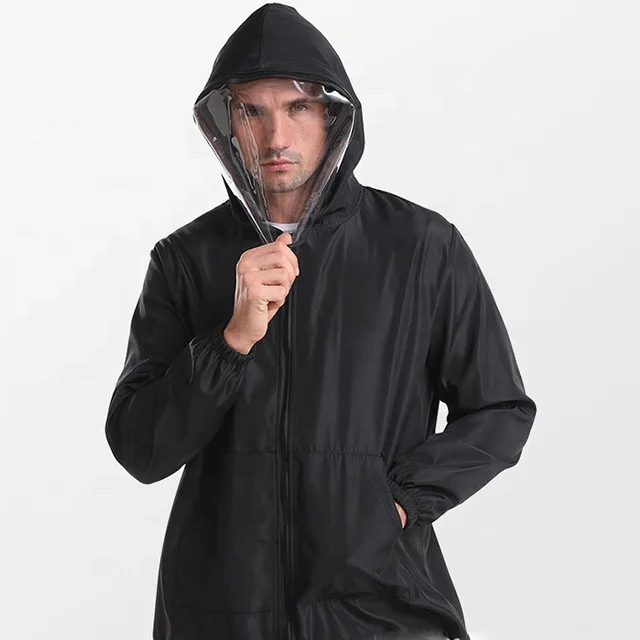 

Custom logo manufacturing washable detachable hat protective hoodies