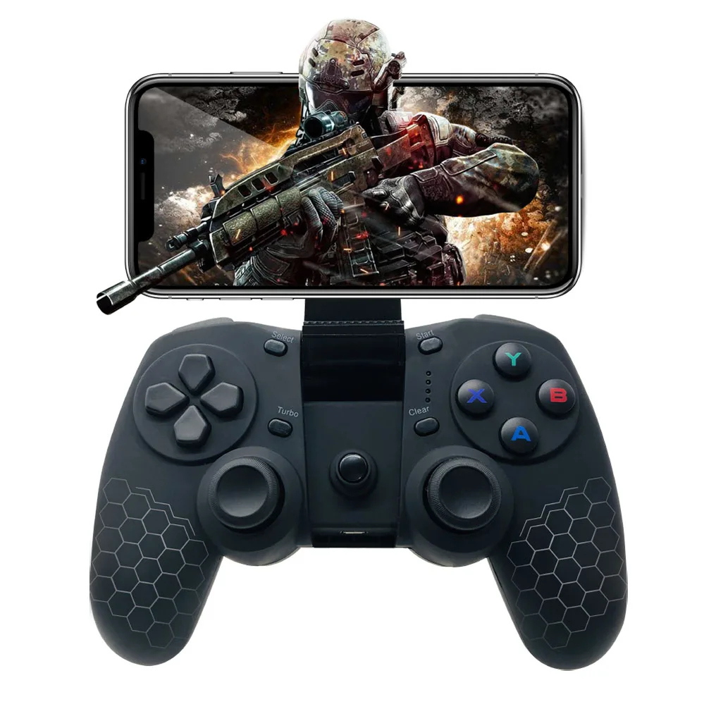 

Wireless mobile gamepad joystick controller for iOS/Android/PC for Call of Duty Games, Black