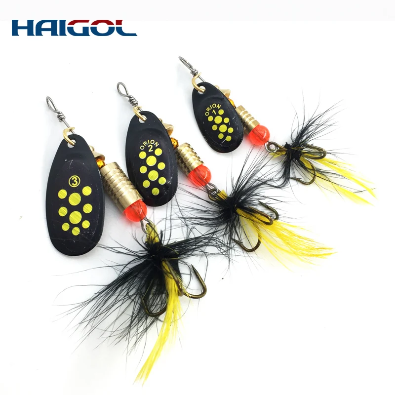

Different Size Spinner Bait 1# 2# 3# Metal Fishing Lures Freshwater Hard Bait