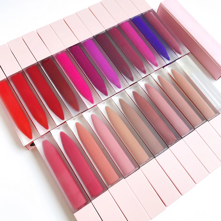 

Multi-color Cosmetic Mini Lip Gloss Cheap Vendors Nude Brown 2 In 1 Matte Lipstick And Lipgloss, 23 colors