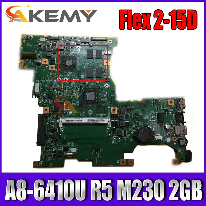 

High quality LF155M for Flex 2-15D Laptop Motherboard 5B20G53237 A8-6410U 2.0 GHz Radeon R5 M230 2GB DDR3 100% Fully Test