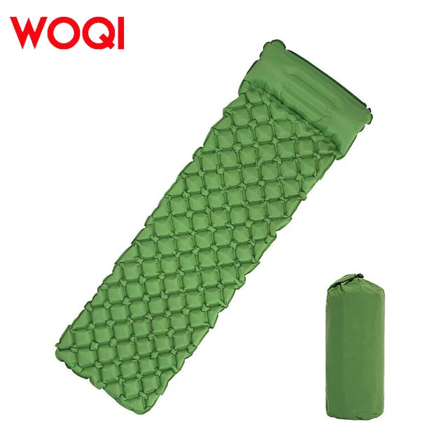 WOQI Factory Wholesale Outdoor Camping Inflatable Waterproof TPU Sleeping Mats Camping Mats