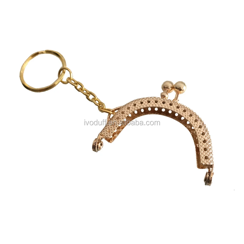 

Professional manufacture Metal Frame Kiss Clasp For DIY Bag Purse, Gold