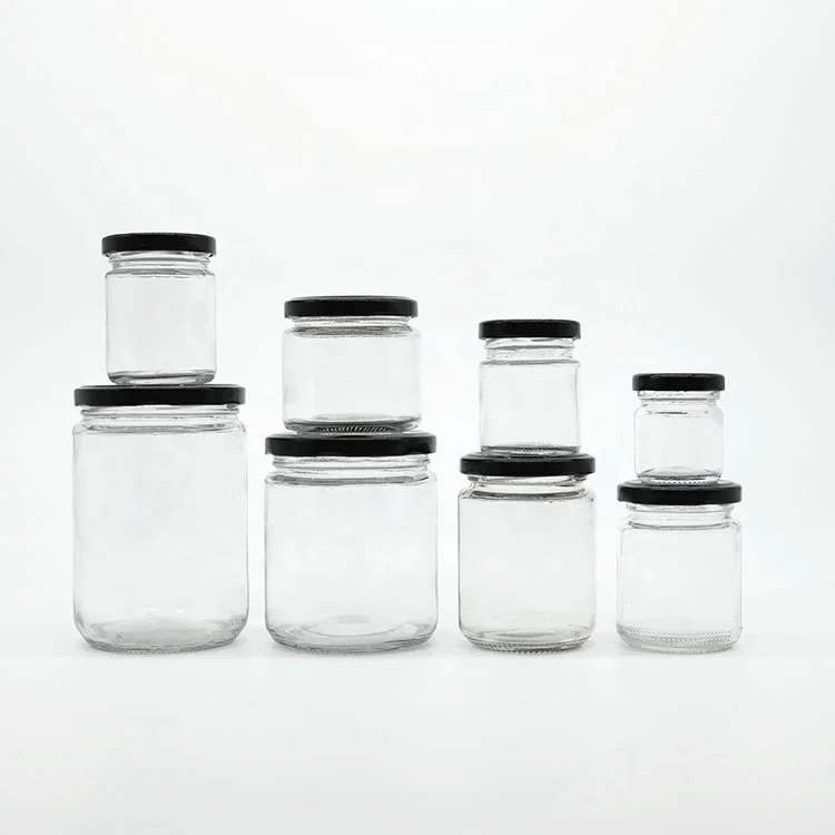 

500ml 1000ml frascos de vidrio para salsas For Hot Food With Safety Button, Clear