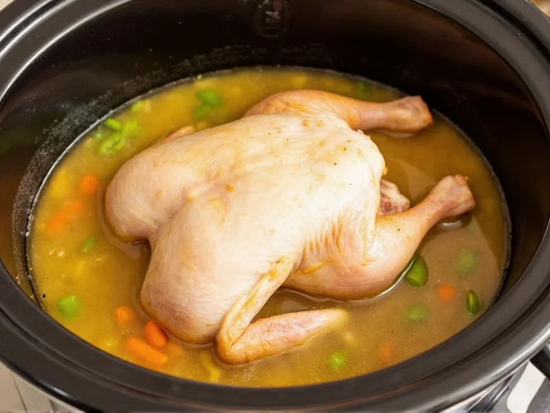 Perfect Crock Pot Chicken Soup with Whole Chicken Recipe